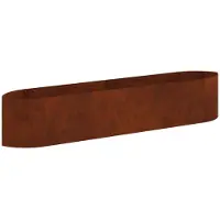 Syfax Hochbeet im Garten Wetterfeststahl 220 x 40 x 40 cm Stahl