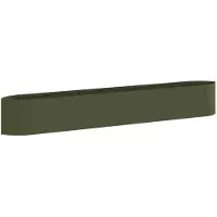 Syfax Hochbeet im Garten Olive Grün 300 x 40 x 40 cm Stahl