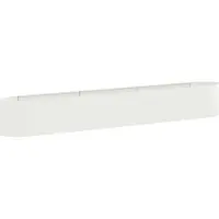 Syfax Hochbeet im Garten Weiß 300 x 40 x 40 cm Stahl