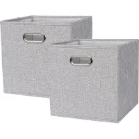 OEM Silbergraue Stoffaufbewahrungsbox 30x30x30cm