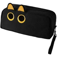 OEM Kleiner Pencil Case in Schwarz für Mädchen und Jugendliche, groß für alle Altersgruppen