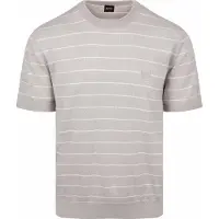 BOSS Strick-T-Shirt Kanacho Open Grey