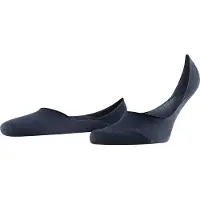 Falke Füßlinge "Step Medium Cut", Herren, Gr. 39-40, blau (6375, schwarz navy), Obermaterial: 92% Baumwolle, 5% Polyamid, 3% Elasthan, unifarben, Socken Füßlinge, mit Medium-Cut, aus weicher Baumwolle