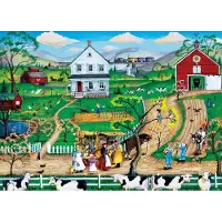 Master Pieces Puzzle Hometown Gallery The Peddler 1000 Teile
