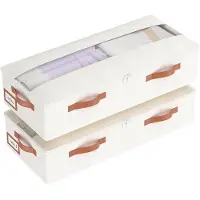 OEM Unterbettbox Beige 60x30x15cm Faltschachtel