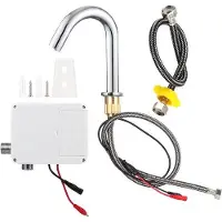 OEM Automatische Induktions-Sensor-Wasserhahn G1/2in Draht - Einhand-Kaltwasserhahn - Mit Schaltkasten - Infrarot - Batteriebetrieben - Kurz