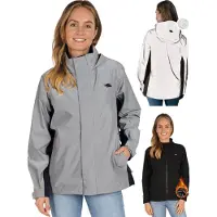 Valkental Reflektierende & Wasserdichte 3in1 Jacke Damen [Fleece Zipp-In & Verstaubare Kapuze] Geeignet als Winterjacke, Regenjacke & Fahrradjacke