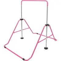 StarTech.com Turnstange für Kinder - Horizontale Trainingsstange - Höhenverstellbar - Für Outdoor/Garten - Schwerlast - Wetterfest - Stabil - Pink