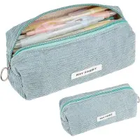 OEM Corduroy Etui für Mädchen, Etui mit cremefarbener Schattierung, Etui für Schüler, Etui für Büro