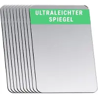 OEM Doppelseitiger, ultradünner Rechteckspiegel aus Acryl, ideal für Basteln, Reisen, Handtaschen und Cosmetik - 10,0 x 15,0 cm