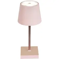 HAC24 Tischleuchte mit Touchfunktion Warmweiß USB Nachttischlampe Rosa Aufladbar Helligkeit regulierbar Schreibtischlampe Dimmbar