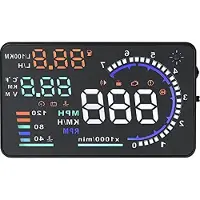 Tyenaza HUD -Kopf -Up -Display, 5,5 Zoll OBD2 -Auto mehrfarbig Windshated Reflective Screengeschwindigkeit Display Ermüdungserinnerung alle Fahrzeuge