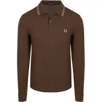 Fred perry Langarm-Poloshirt Braun 49A