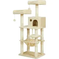 OEM Katenaufstel 143 cm mit 2 gemütlichen Himmelterrassen in Beige, Produktcode PCT15BE