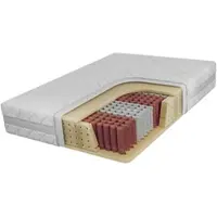 MKS Meble 7 Härtezonen, Taschenfederkern JOVE, Bezug waschbar, H3 mittelfest, rollmatratze, High pocket federn, antiallergisch - SIVO - 180 x 200 cm