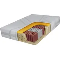 MKS Meble Taschenfederkernmatratze MOXE, 7-Zonen-Technologie, Matratze mit Viscoschaum 3 cm Bezug waschbar High Pocket-Federn 17 cm - LUX - 90 x 200 cm