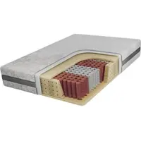 MKS Meble 7 Härtezonen, Taschenfederkern JOVE, Bezug waschbar, H3 mittelfest, rollmatratze, High pocket federn, antiallergisch - APRI - 120 x 200 cm
