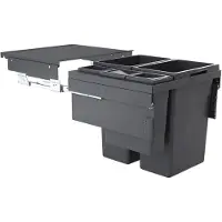 Hailo Abfallsorter 3619771 EURO CARGO 600, 91 Liter / 60 cm Schrankbreite / Abfalltrennsystem