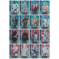 Topps FAMOV4 - Spar 1B - ALLE 16 Rainbow-Karten - Star Wars Force Attax - Movie Cards Serie 4