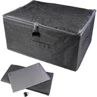 OEM Allecto entfernt, da es ein Brandname ist. Plus - Schließbare Box 40x30x21cm - Faltschlagbare und Wasserbeständige Lagerraumbox mit Zahlenschloss