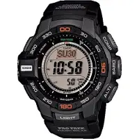 Casio Uhr PRG-270-1ER, 54,6mm, Schwarz, Solarbetrieb, Barometer, Thermometer, Digitaler Kompass