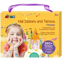 Avenir Naklejki 3D Księżniczki na Paznokcie Tatuaże 260 szt.