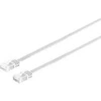 S-Conn Patchkabel Cat.6 U/UTP, ungeschirmt, flach, weiss, 2.0m superflaches Patchkabel z.B. für die Verlegu