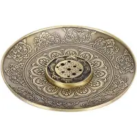 OEM Bronzen wierookstandaard, ronde wierookbrander, decoratieve asbak, wierookgereedschap für den Haushalt