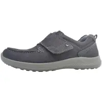 Jomos Herrenschuhe Slipper Klettschuh Grau Freizeit