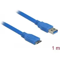 DeLOCK Micro USB 3.0 - 1M, 1 m, USB A, 5 Gbit/s, Blau