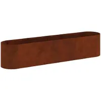 Syfax Hochbeet im Garten Wetterfeststahl 200 x 40 x 40 cm
