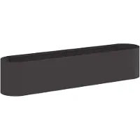 Syfax Hochbeet im Garten Schwarz 200 x 40 x 40 cm