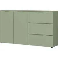 Germania Sideboard "Savoca", grün (taupegrün), B:151cm H:98cm T:40cm, Holzwerkstoff, Sideboards, Sideboard, Breite 151 cm, Soft-close, 2 Fußvarianten inkl., Made in Germany