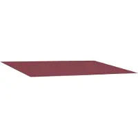 vidaXL Markisenersatzstoff Bordeauxrot 350 x 200 cm Polyester