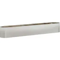 Syfax Hochbeet im Garten Edelstahl 280 x 40 x 40 cm