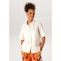 Aniston CASUAL Kurzarmbluse mit Leinen