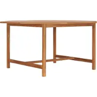 Syfax Gartentisch 150x150x75 cm Teakholz Massiv