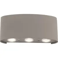 Paul Neuhaus LED-Außenwandlampe Carlo, 17 cm, sandfarben