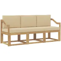 Syfax Outdoor-Sofagarnitur 3 stk. White and Beige 185.5 x 63 x 73 cm