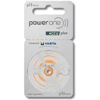 Varta Power One 13 ACCU plus Orange p13 Akku für Hörgeräte NiMH 2er Blister p13
