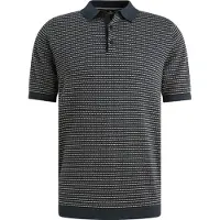 Vanguard Strick Polo Gestreift Marine - XXL