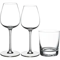 Villeroy & Boch Gläser-Set "Gläser-Set Purismo Wine 12er Set transparent", bunt (transparent), B:21cm H:35,5cm, Glas, Trinkgefäße, Gläser-Set, Spülmaschinenfest