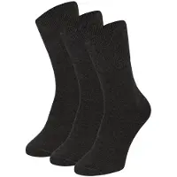 Apollo Diabetikersocken "3er Pack", Herren, Gr. 47 (50), schwarz (antracites melange), Elasthan, Polyamid, Viskose, meliert, unifarben, Socken Diabetikersocken, mit temperaturregulierender Funktion