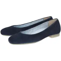 Sioux Ballerina "Villanelle-701", Damen, Gr. 36 (UK 3 1/2), blau (dunkelblau), Obermaterial: 100% Ziegenveloursleder GOVL. 100% Gummi rubber., Schuhe Ballerina