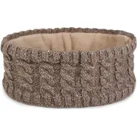 StyleBREAKER Stirnband "Strick Stirnband Zopfmuster Pailletten" 1 Stk.