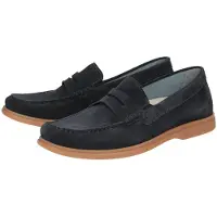 Sioux Slipper "Giumelo-712-H", Herren, Gr. 39.5 (UK 6), blau (dunkelblau), Obermaterial: 100% Kalbsveloursleder CAVL. 100% Gummi rubber., Schuhe Slipper