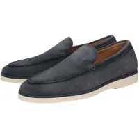 Sioux Slipper "Mikladon-700", Herren, Gr. 40 (UK 6 1/2), blau (dunkelblau), Obermaterial: 100% Kalbsveloursleder CAVL. 100% Gummi rubber., Schuhe Slipper