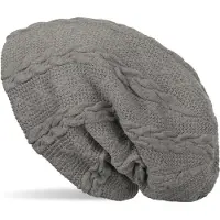 StyleBREAKER Strickmütze "Feinstrick Beanie mit Zopfmuster und Fleece" 1 Stk.