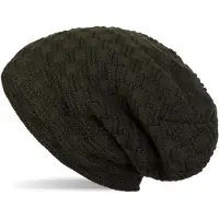 StyleBREAKER Strickmütze "Feinstrick Beanie mit Flecht Muster und Teddyfleece" 1 Stk.