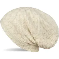 StyleBREAKER Strickmütze "Feinstrick Beanie mit Flecht Muster und Teddyfleece", Herren, weiß (creme, beige), 100% Viskose CV., Modisch, Mützen Strickmütze